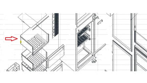 Šuplík 2106160512 náhradní díl pro uskladnění potravin v mrazničce lco