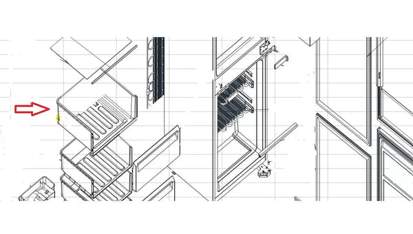 Šuplík 2106160512 náhradní díl pro uskladnění potravin v mrazničce lco
