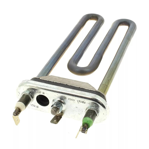 Těleso topné C00110148 pro ohřev vody v pračce Whirlpool Indesit Ariston 200x65mm 1700W