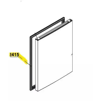 Těsnění dveří 4669521400 pro utěsnění dveří mrazničky Beko Blomberg 530 x 520 mm