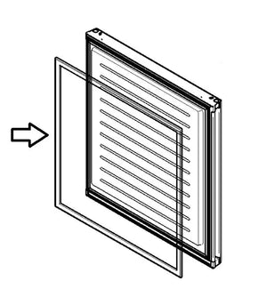 Těsnění BSH00716458 pro utěsnění dveří v lednici Bosch Siemens 715 x 660 mm