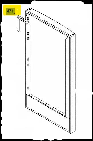 Těsnění 7108697 pro utěsnění dveří v chladničce Liebherr