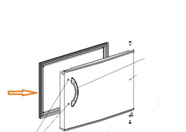 Těsnění dveří GOR638117 pro utěsnění dveří do lednice GorenMora