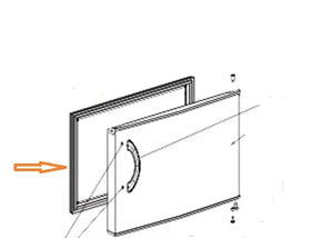 Těsnění dveří GOR638117 pro utěsnění dveří do lednice GorenMora