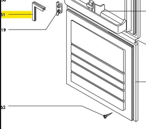 Těsnění F39M026A1 pro utěsnění dveří lednice Fagor Brandt