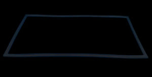 Těsnění GOR467834 pro utěsnění dveří v lednici GorenMora 1020x569 mm