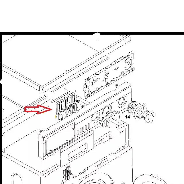 Tlačítková jednotka 91609495 náhradní díl pro pračky Candy Hoover