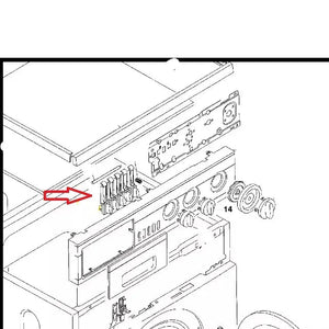 Tlačítková jednotka 91609495 náhradní díl pro pračky Candy Hoover