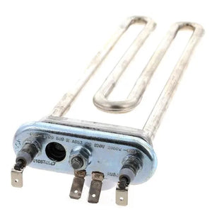 Topné těleso 481010574149 pro ohřev vody v pračkách Whirlpool Indesit Ariston o délce 268 mm