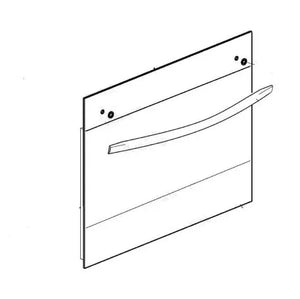 Vnější sklo dveří CAN70012008 náhradní díl pro pečicí troubu Candy Hoover