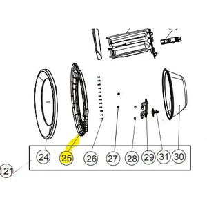 Rám dveří CAN49056300 náhradní díl pro opravu dveří pračky Candy Hoover