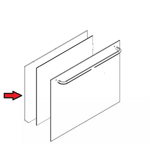 Sklo dveří vnitřní GOR859298 náhradní díl pro pečicí troubu Gorenje