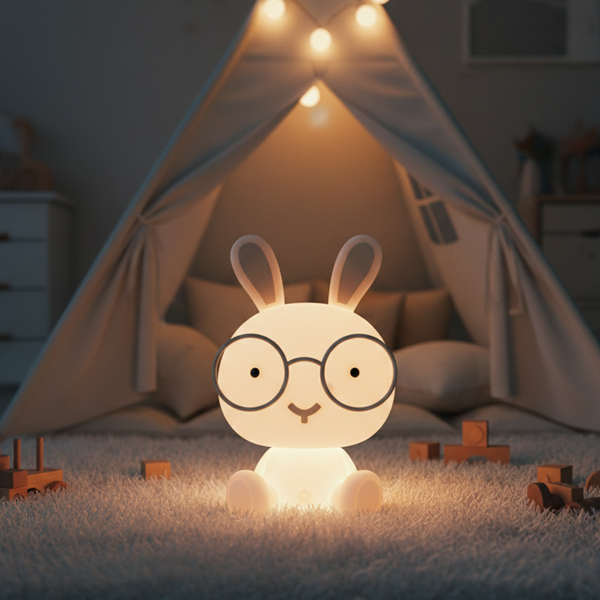 Lampa dětská ZAJÍC LED 2,5W RGB+W