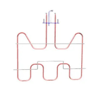 Topné těleso 140048298016 náhradní díl pro pečící troubu Electrolux