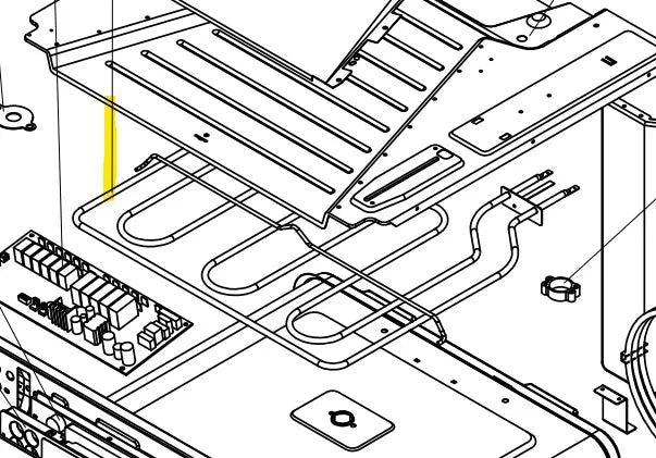 Topné těleso 33303094 náhradní díl do trouby Philco určený k pečení