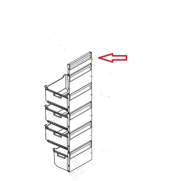 Dvířka výklopná 49130340 náhradní díl pro mrazničku Candy Hoover